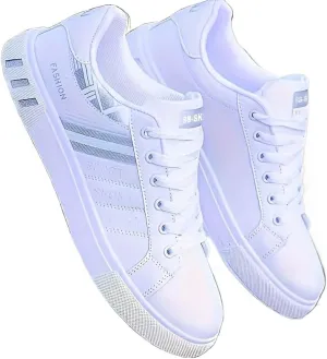 Men's Breathable Lace-up Skate Shoes with Good Grip Comfortable Footwear for Active Men