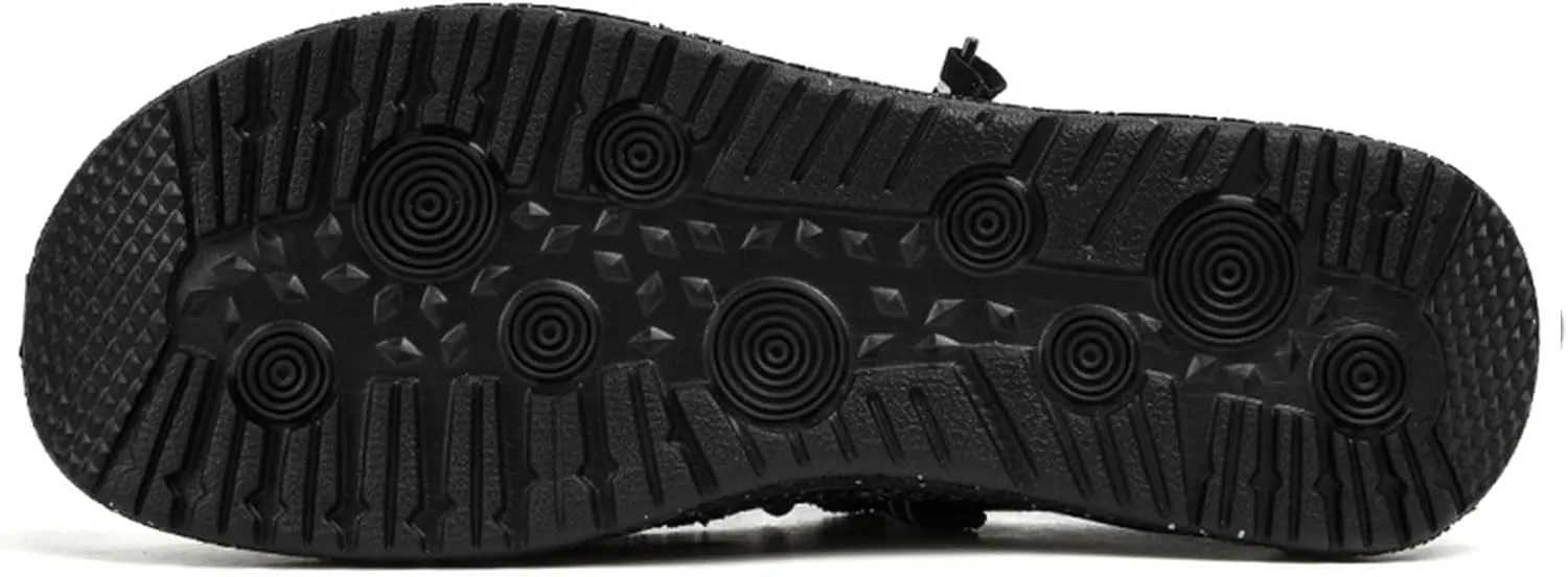 Mens Canvas Lightweight Soft Comfortable Lace-Up Loafers
