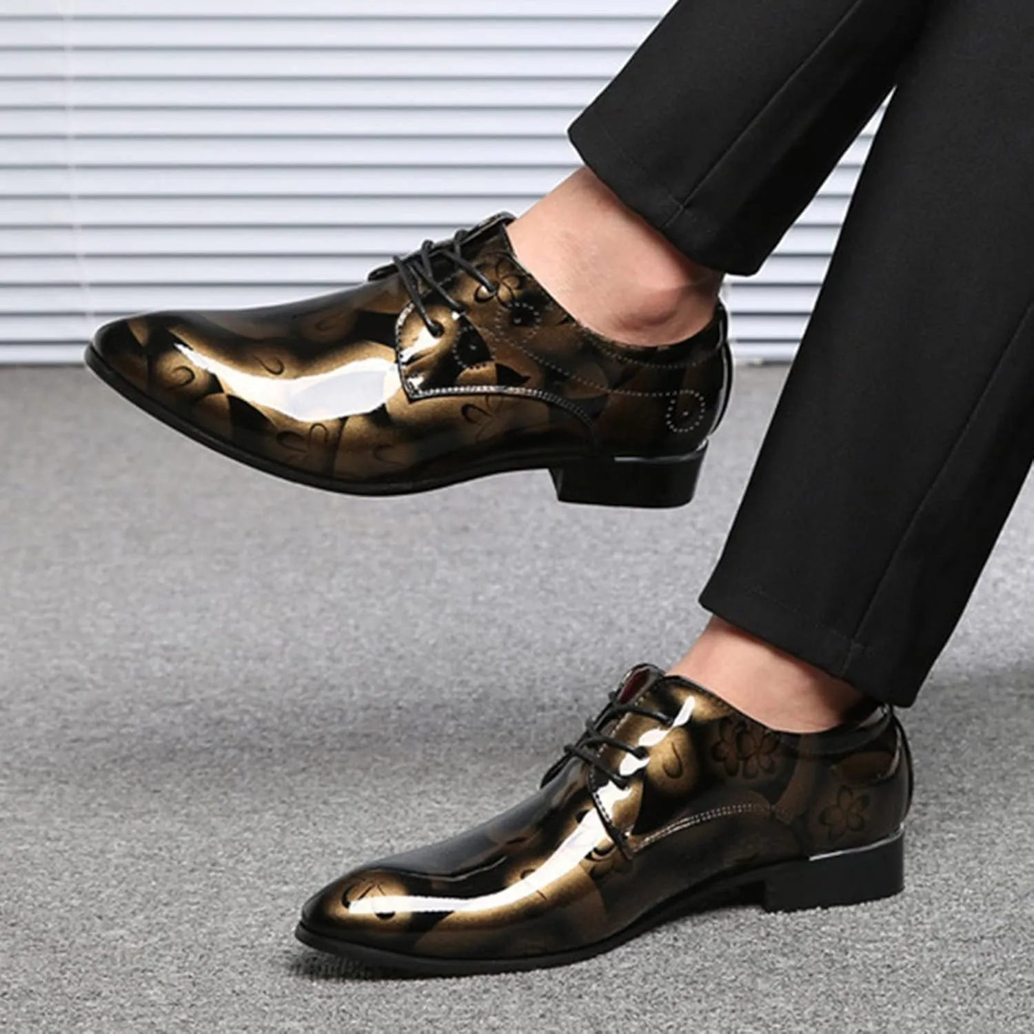 Men's Casual Dress Mesh Sneakers Oxfords for Men Business Formal Fashion Formal Sneakers