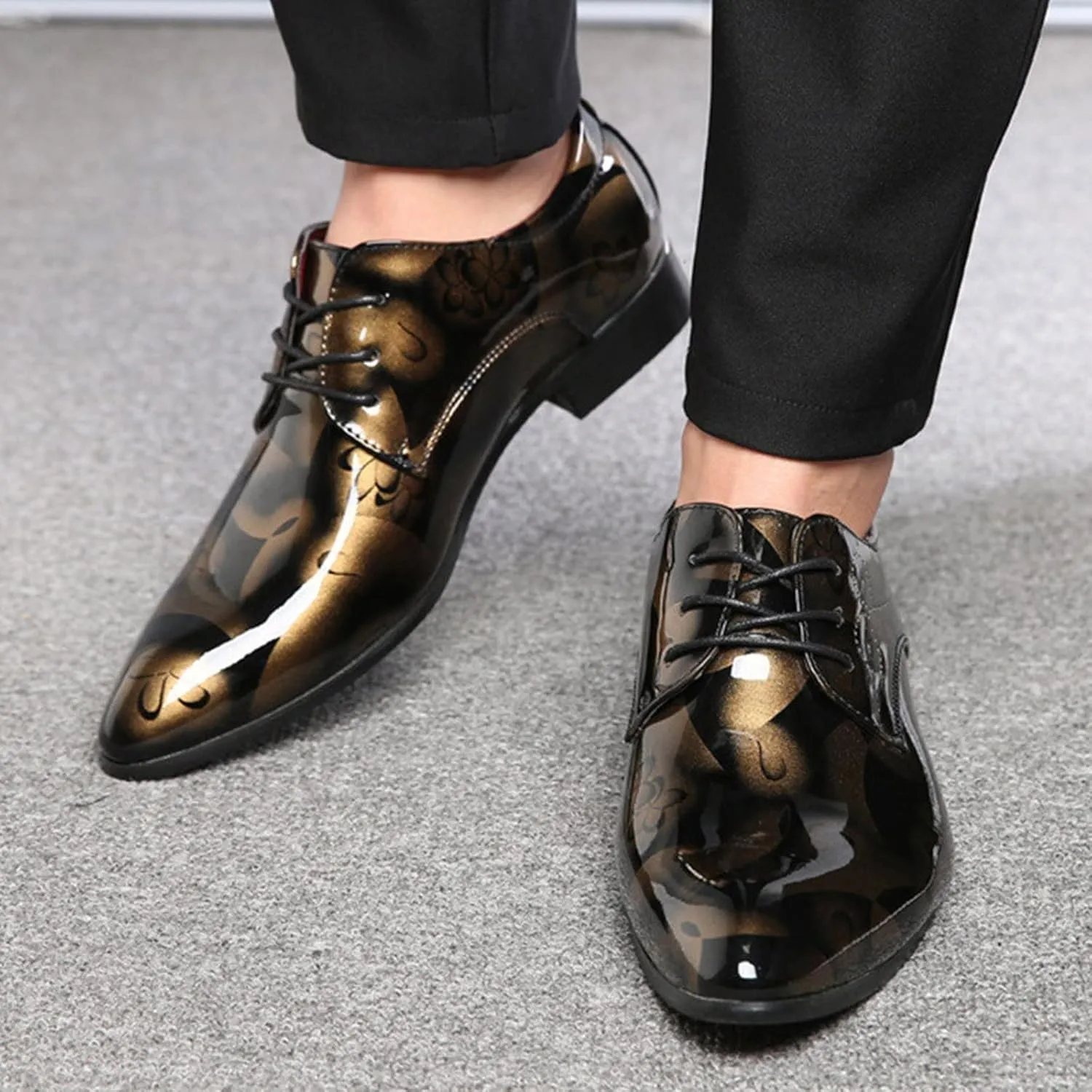 Men's Casual Dress Mesh Sneakers Oxfords for Men Business Formal Fashion Formal Sneakers