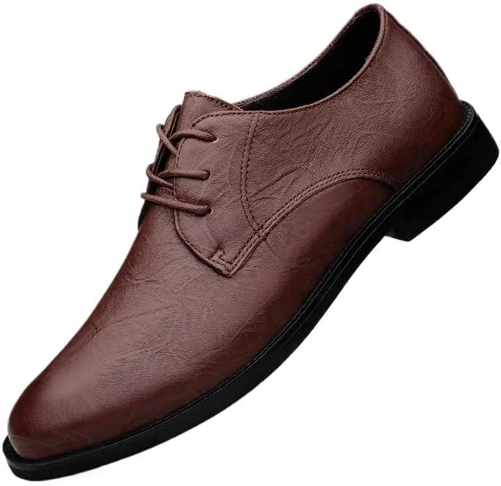 Mens Classic Formal Oxford Shoes Patent Leather Tuxedo Wedding Business Dress Shoes Comfortable Elegant Slip On Stylish Pointed Toe Non Slip Formal Party