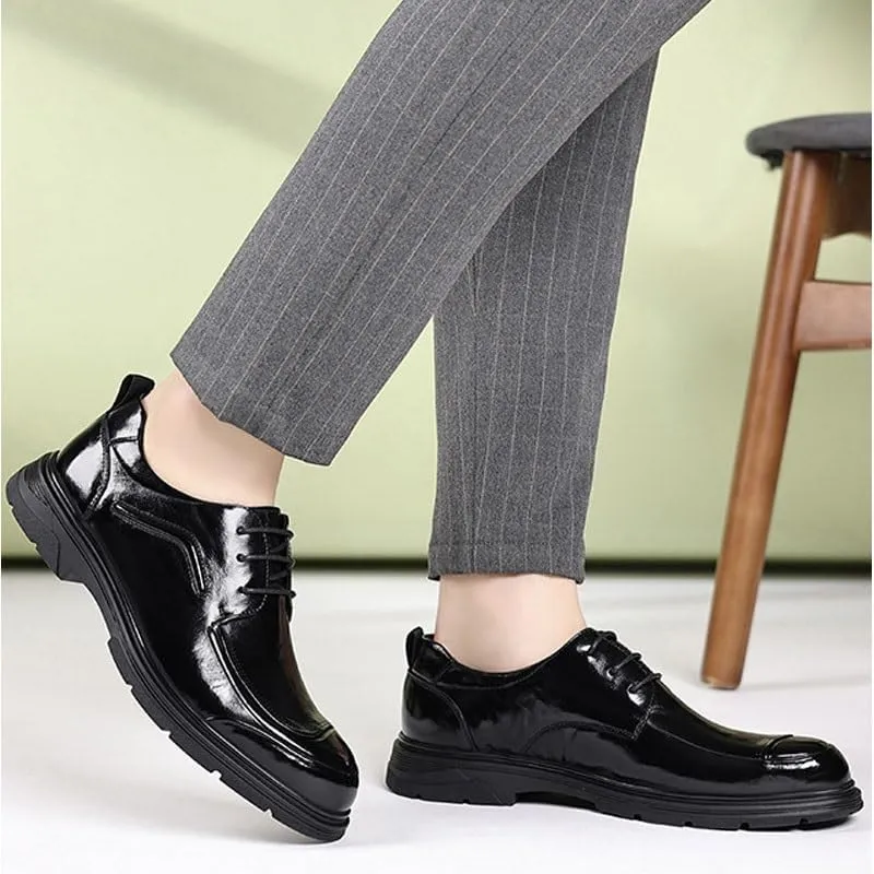Men's Classic Lace-up Formal Oxfords Lightweight Comfortable Walking Shoes