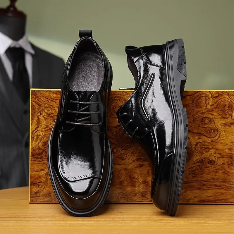 Men's Classic Lace-up Formal Oxfords Lightweight Comfortable Walking Shoes