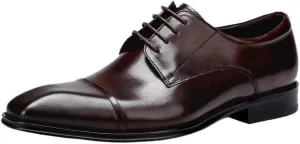 Men's Classic Leather Dress Shoes Wedding Formal Modern Wedding Formal Business Office Pointed Toe Oxford Shoes