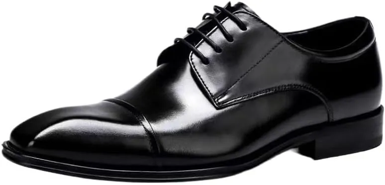Men's Classic Leather Dress Shoes Wedding Formal Modern Wedding Formal Business Office Pointed Toe Oxford Shoes