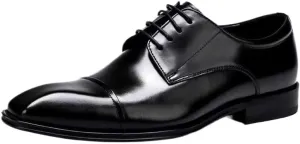 Men's Classic Leather Dress Shoes Wedding Formal Modern Wedding Formal Business Office Pointed Toe Oxford Shoes