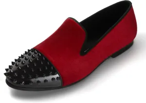 Mens Dress Shoes for Wedding Slip On Formal Velvet Loafers