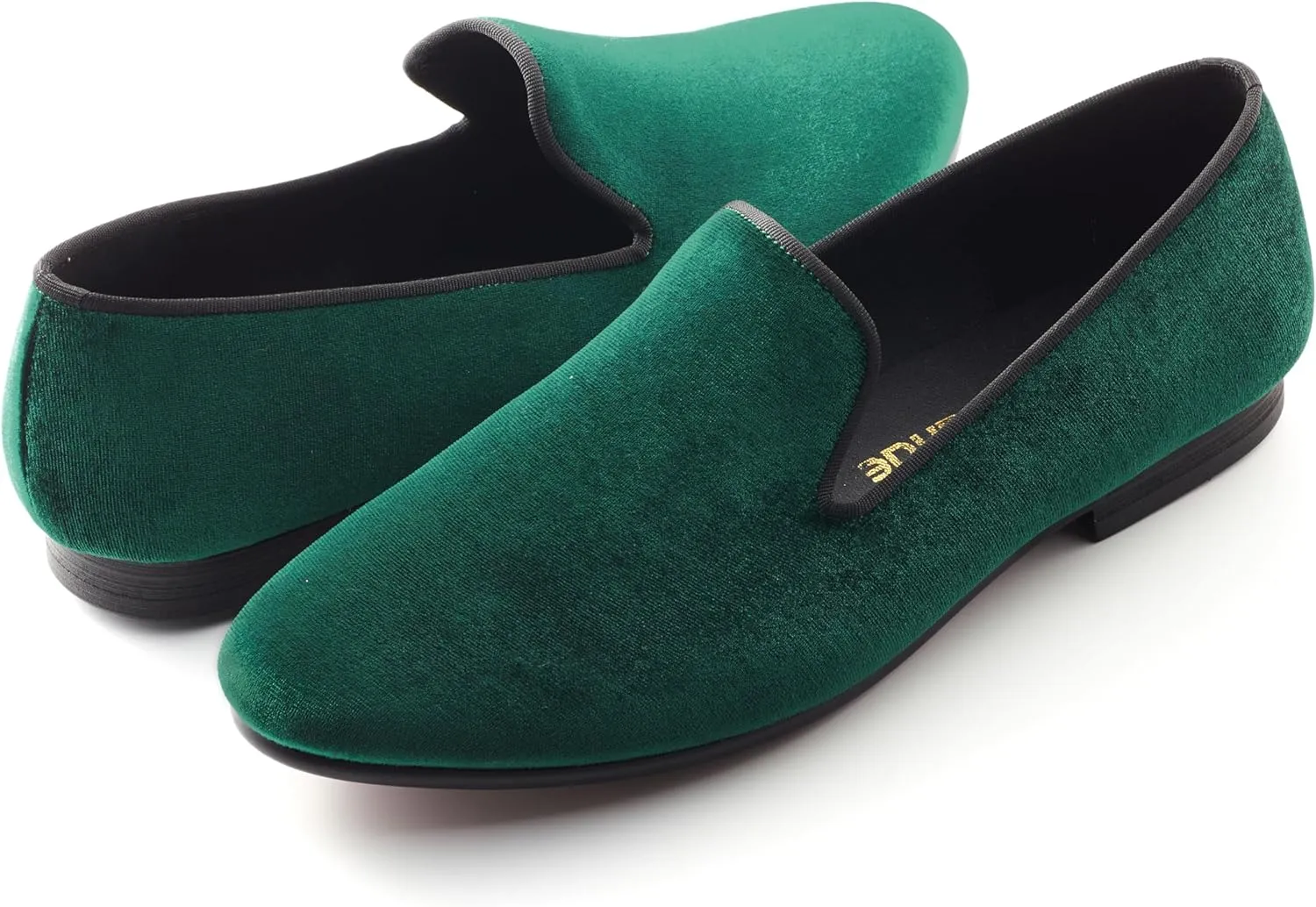Mens Dress Shoes for Wedding Slip On Formal Velvet Loafers