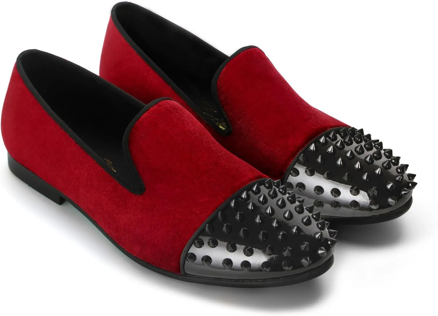 Mens Dress Shoes for Wedding Slip On Formal Velvet Loafers