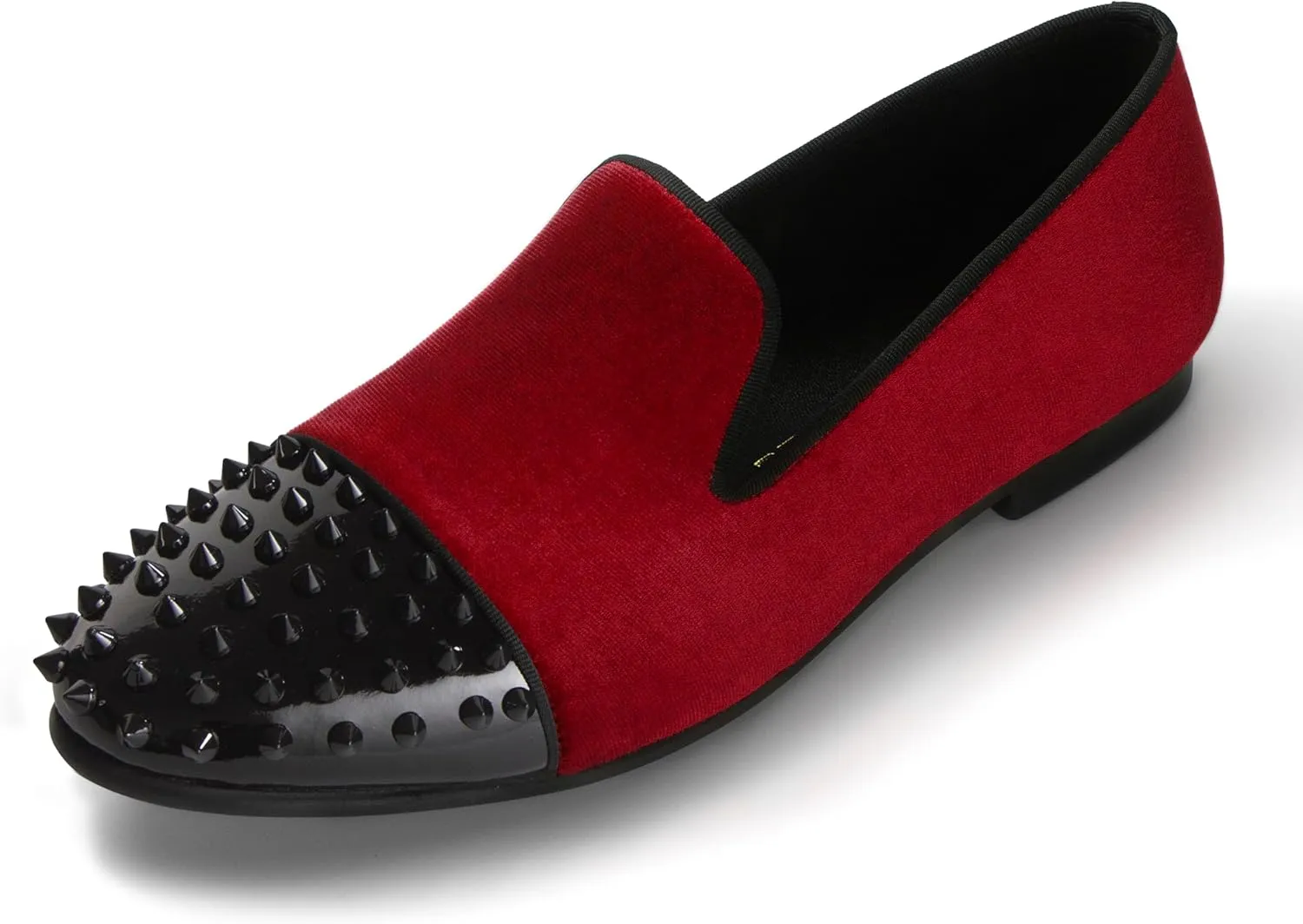 Mens Dress Shoes for Wedding Slip On Formal Velvet Loafers
