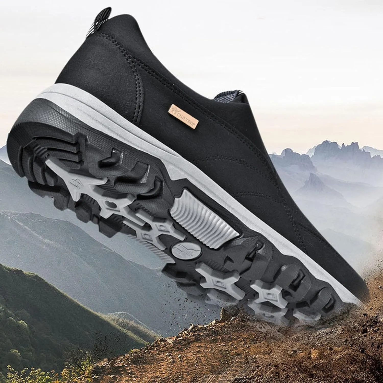 Men's Fashion Lightweight Canvas Orthopedic Walking Slippers Non Slip Casual Arch Supported Driving Flat Shoes Comfortable and Breathable Canvas Shoes