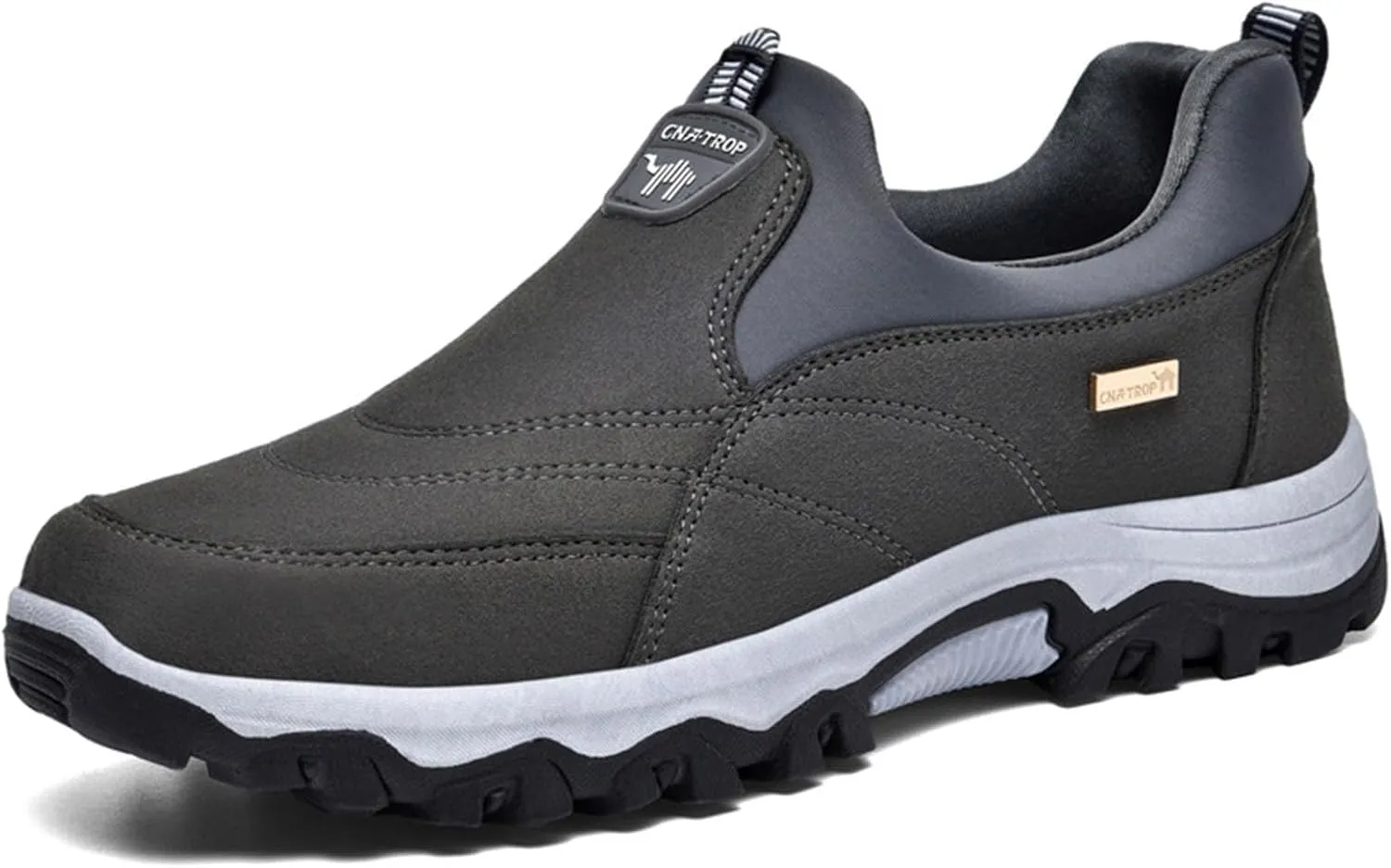 Men's Fashion Lightweight Canvas Orthopedic Walking Slippers Non Slip Casual Arch Supported Driving Flat Shoes Comfortable and Breathable Canvas Shoes