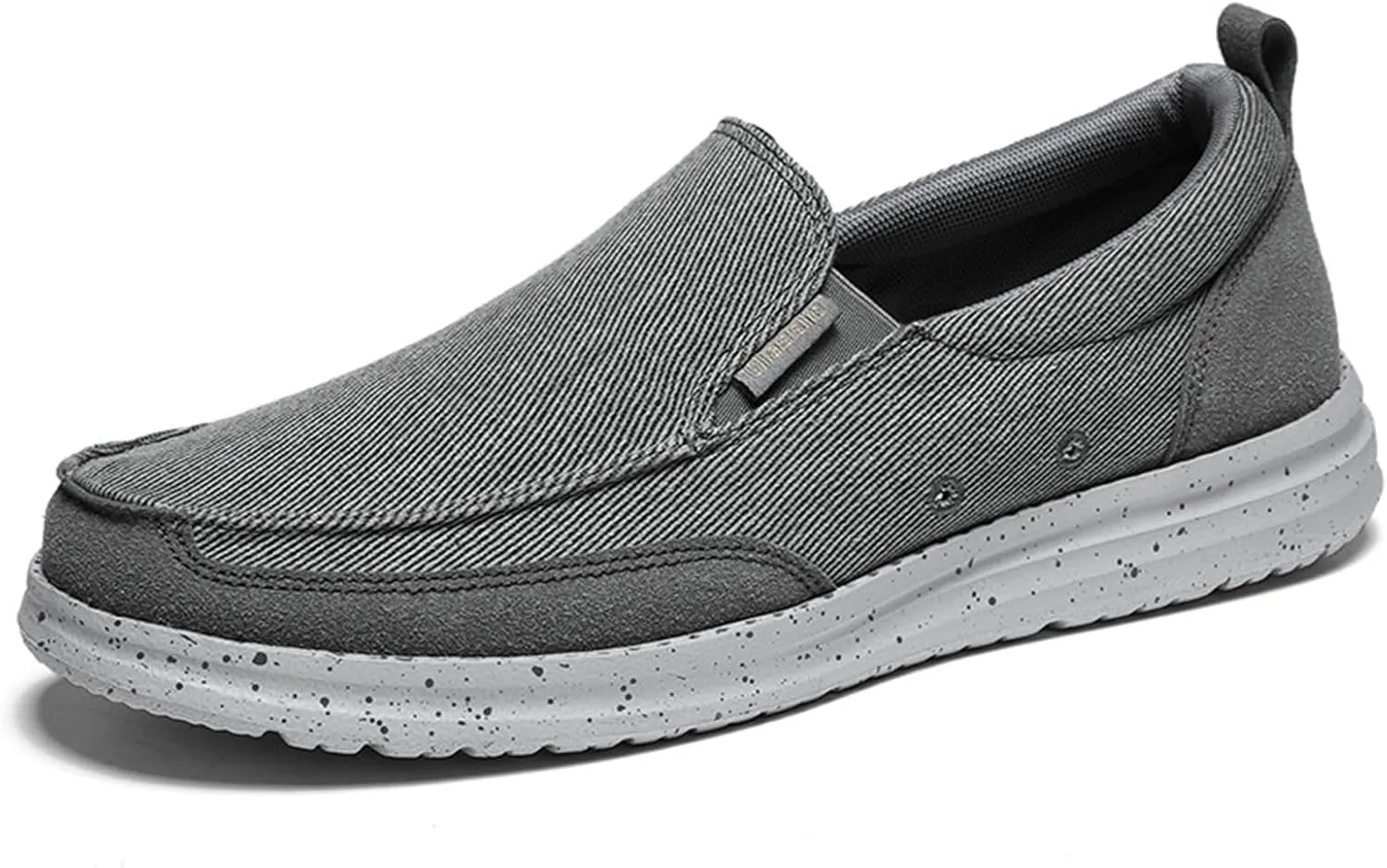 Men's Hands Free Canvas Casual Loafers Comfortable Wide Width Soft Sole Lightweight Non-Slip Travel Driving Soft Sneakers Work Walking