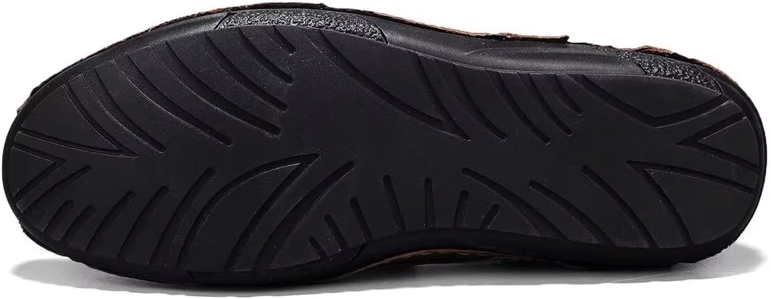 Men's Leather Loafers Slip On Shoes,Casual Fashion Business Arkget Office Driving Shoes for Men【includes Extra Insole】