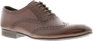 Mens Mirabelle Leather Brogues (10) (Burnt Brown)