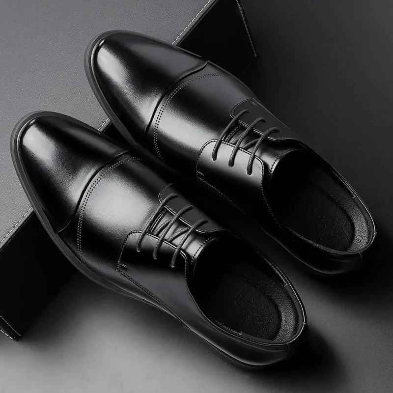 Mens Oxfords Fashion Casual Classic Pointed-Toe Formal Shoes Business Formal Wedding Party Shoes