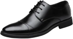 Mens Oxfords Fashion Casual Classic Pointed-Toe Formal Shoes Business Formal Wedding Party Shoes
