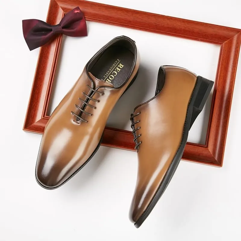Men's Patent Leather Formal Business Oxford Dress Shoes