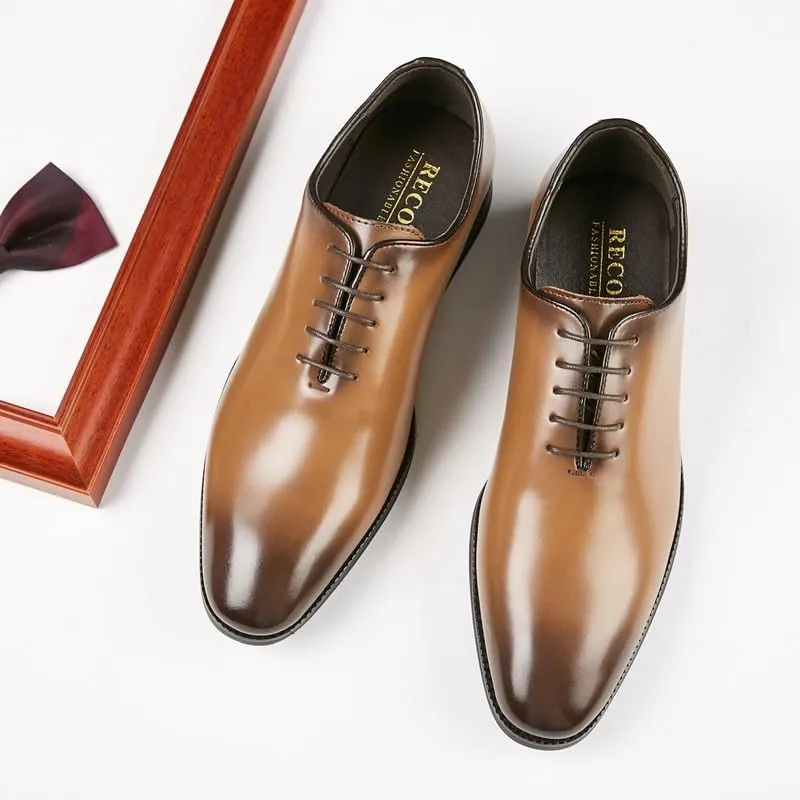 Men's Patent Leather Formal Business Oxford Dress Shoes