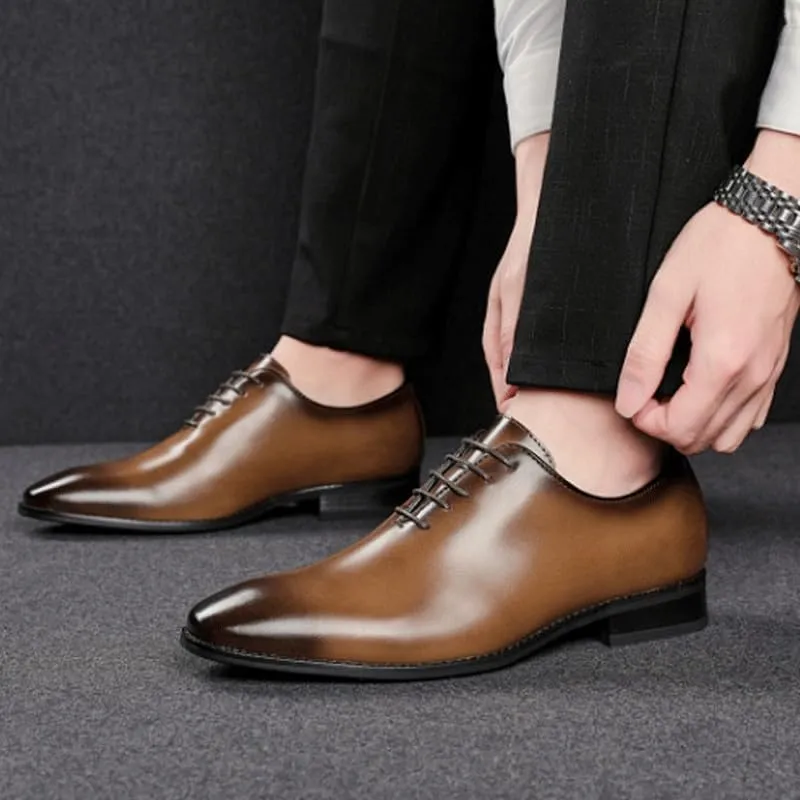 Men's Patent Leather Formal Business Oxford Dress Shoes