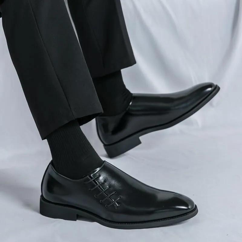 Men's Patent Leather Formal Business Oxfords Dress Shoes Formal Leather Loafers Business Casual Oxford