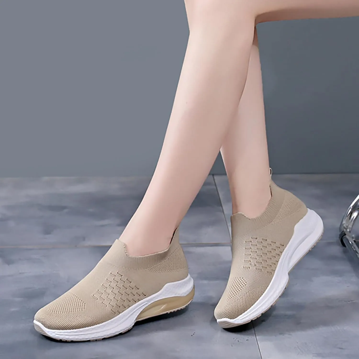 Mens Shoes Slip On Womens Walking Sneakers Black Loafers Women Closed Back Lightweight Breathable Christmas Canvas Shoes Comfort Cute Casual Slip On Lightweight