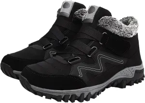 Mens Work Boots Composite Hiking Sneakers Fur Lined Ankle Boot Women's Safety Toe Shoes Non Slip Platform Shoes Slip Resistant Safety Hike Grounded Footwear