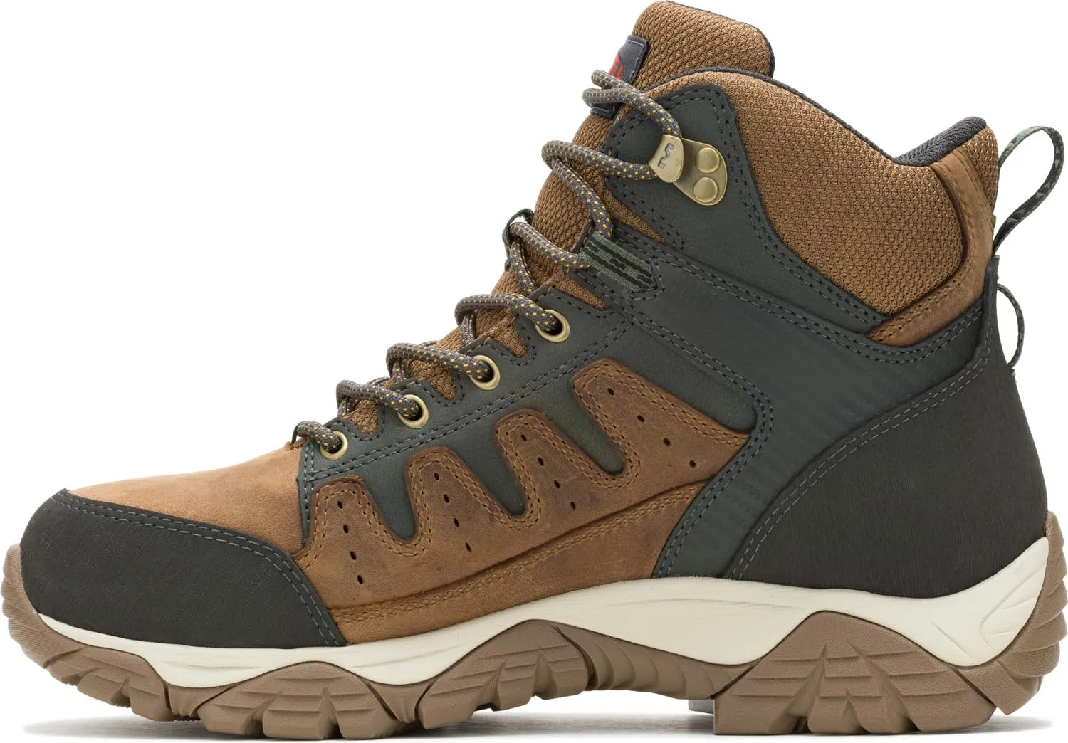 Merrell Men's Windoc Waterproof Steel Toe Mid Construction Boot, Brown, 10