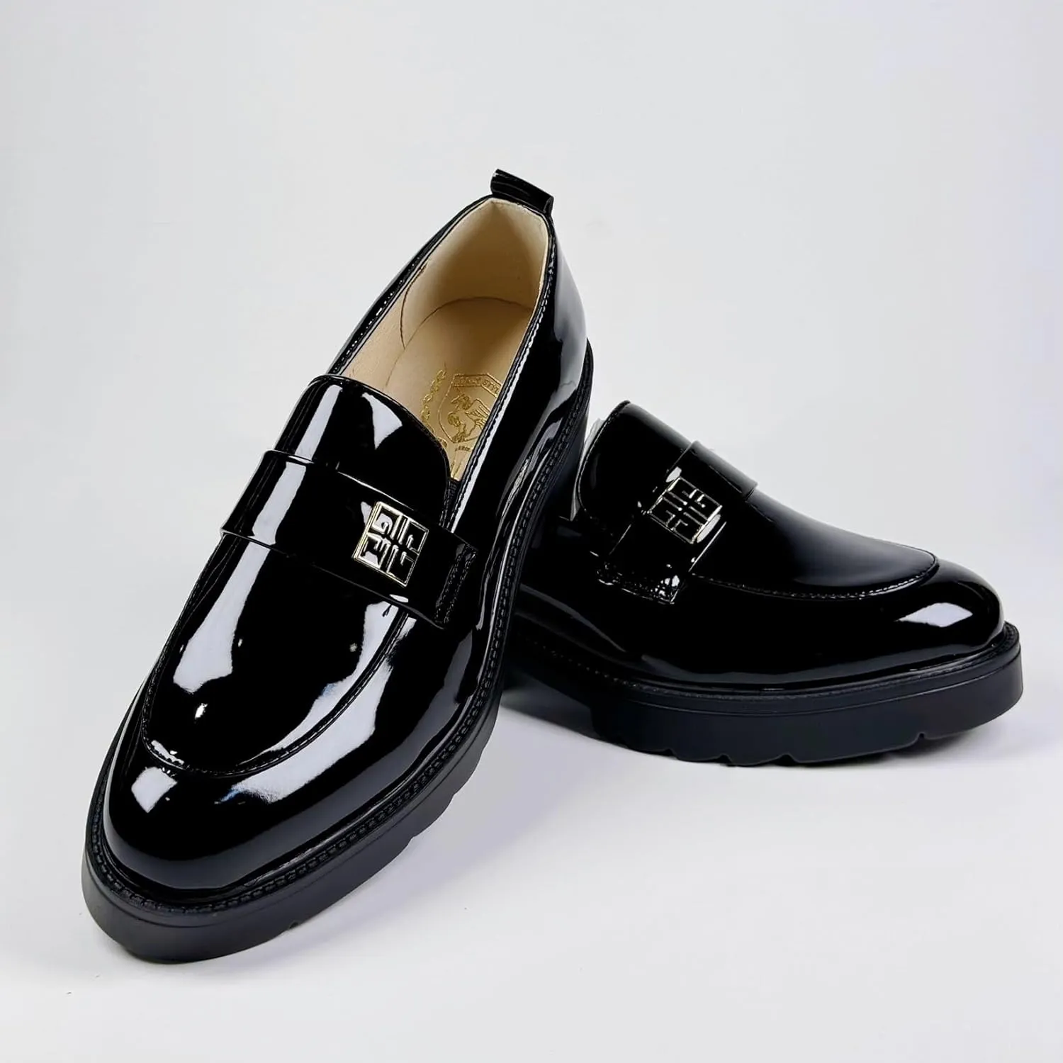 Modern Leather Business Casual Scale Pattern Comfort Formal Shoes