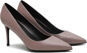 MOOMMO Women Classic High Heels Pumps Shoes Pointed Toe Slip On Satin Heels Stiletto Dress Shoes Pointed Closed Toe 3" Kitten Heel Sandals Office Ladies Bridal Wedding Party Formal Basic 4-13 M US