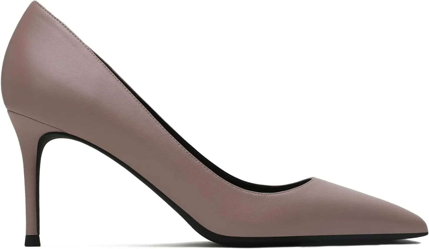 MOOMMO Women Classic High Heels Pumps Shoes Pointed Toe Slip On Satin Heels Stiletto Dress Shoes Pointed Closed Toe 3" Kitten Heel Sandals Office Ladies Bridal Wedding Party Formal Basic 4-13 M US
