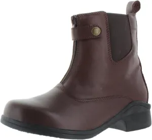 New Sanita Women's Paddock-Brittany Zipper Ankle Boot Brown 37