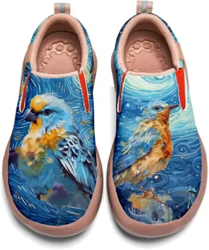 Onehorse Kids Loafers Slip-on Painted Sneakers Boys Girls Lightweight Comfortable Non-Slip Walking Shoes
