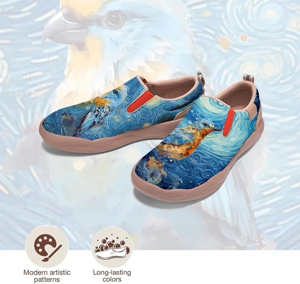 Onehorse Kids Loafers Slip-on Painted Sneakers Boys Girls Lightweight Comfortable Non-Slip Walking Shoes