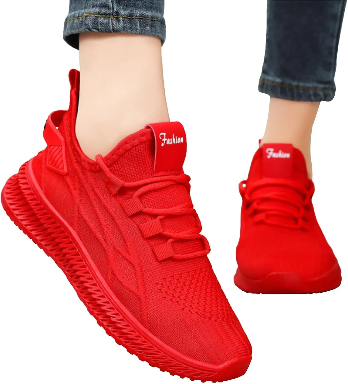 Orthopedic Shoes for Women 2025 New Women's Woven Slip On Shoes Women Wide Slip On Shoes Casual Men's Fashion Sneakers Red Tennis Shoe Trainers Shoe