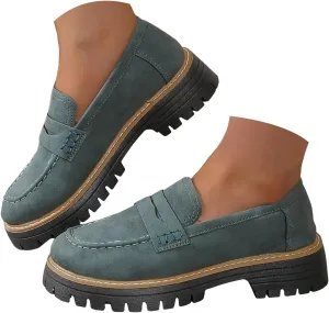 Orthopedic Shoes for Women Platform Loafers,Wide Toe Lightweight Casual Comfort Shoes,Slip-On Suitable for All Foot Shapes