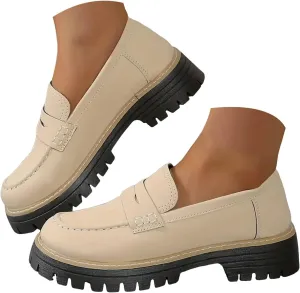 Orthopedic Shoes for Women Platform Loafers,Wide Toe Lightweight Casual Comfort Shoes,Slip-On Suitable for All Foot Shapes