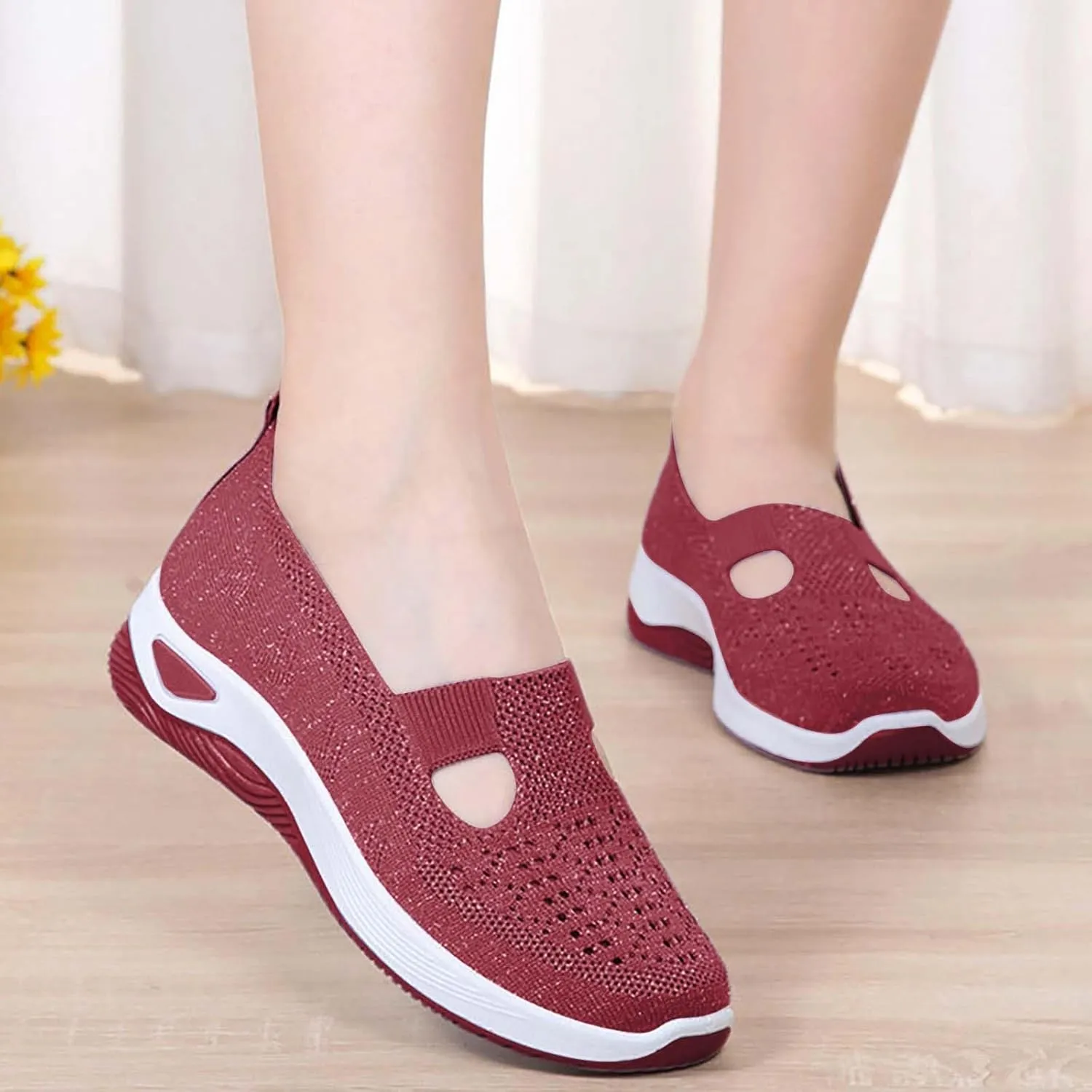 Orthopedic Shoes for Women Woven Orthopedic Womens Running Shoes Comfortable Men Casual Shoes High Top Sneakers Slip On Tennis Shoe Loafers Casual Slip On