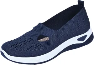 Orthopedic Shoes for Women Woven Slip on Walking Tennis Shoes Womens Food Service Dress Casual Shoes Slip On Sneakers Tennis Shoe Loafers Dress Shoe