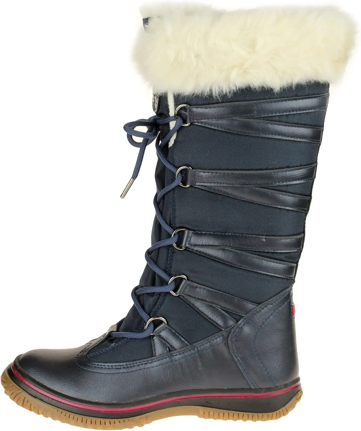 PAJAR Women's Grip Star Tall Winter Waterproof Insulated Snow Boot With Side Zipper and Laces