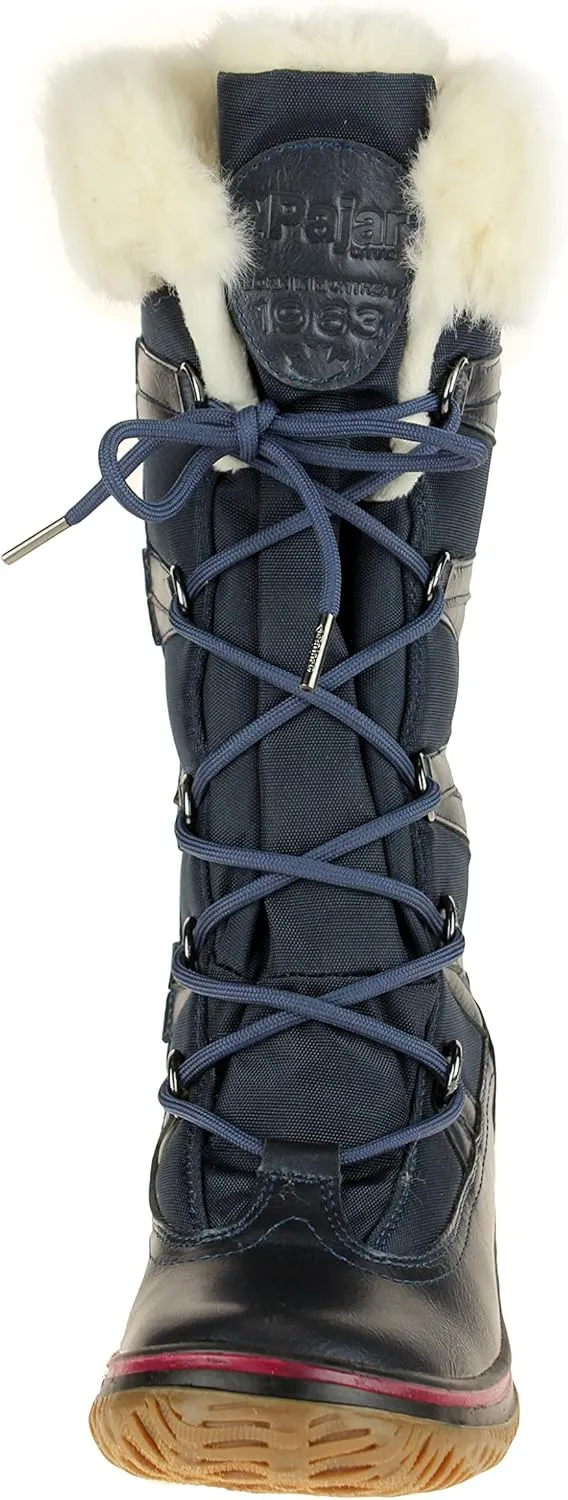 PAJAR Women's Grip Star Tall Winter Waterproof Insulated Snow Boot With Side Zipper and Laces