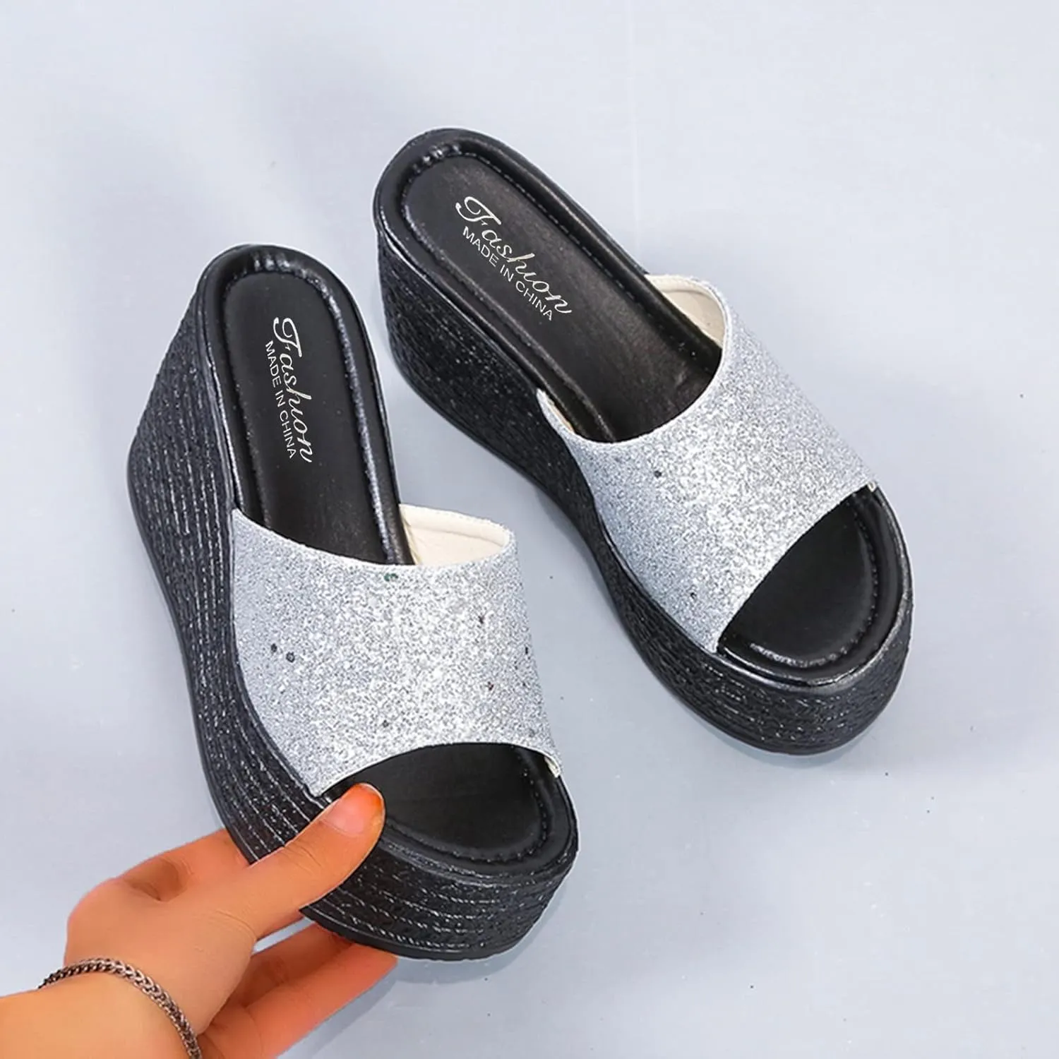 Platform Sandals Women Wedge Braided Espadrille Ankle Strap Lightweight Casual Beach Shoes Non-Slip Rubber Sole 2025 Spring and Summer Vacation