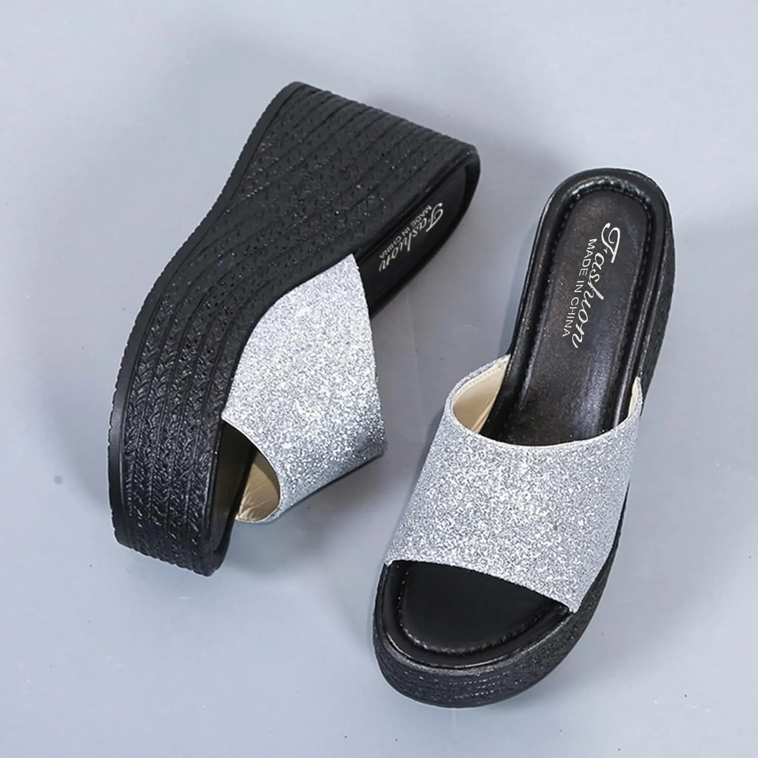 Platform Sandals Women Wedge Braided Espadrille Ankle Strap Lightweight Casual Beach Shoes Non-Slip Rubber Sole 2025 Spring and Summer Vacation