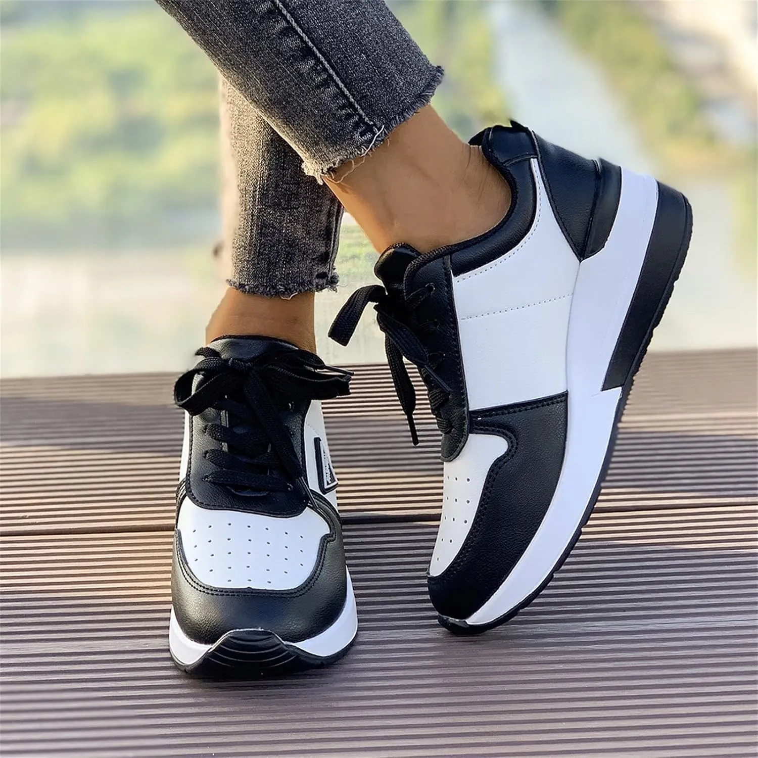 Platform Sneakers for Women Work Shoes Women Mens Casual Sneakers Lightweight Comfortable & Lightweight Loafers for Women Comfort Fashion Sneakers for Women 2024