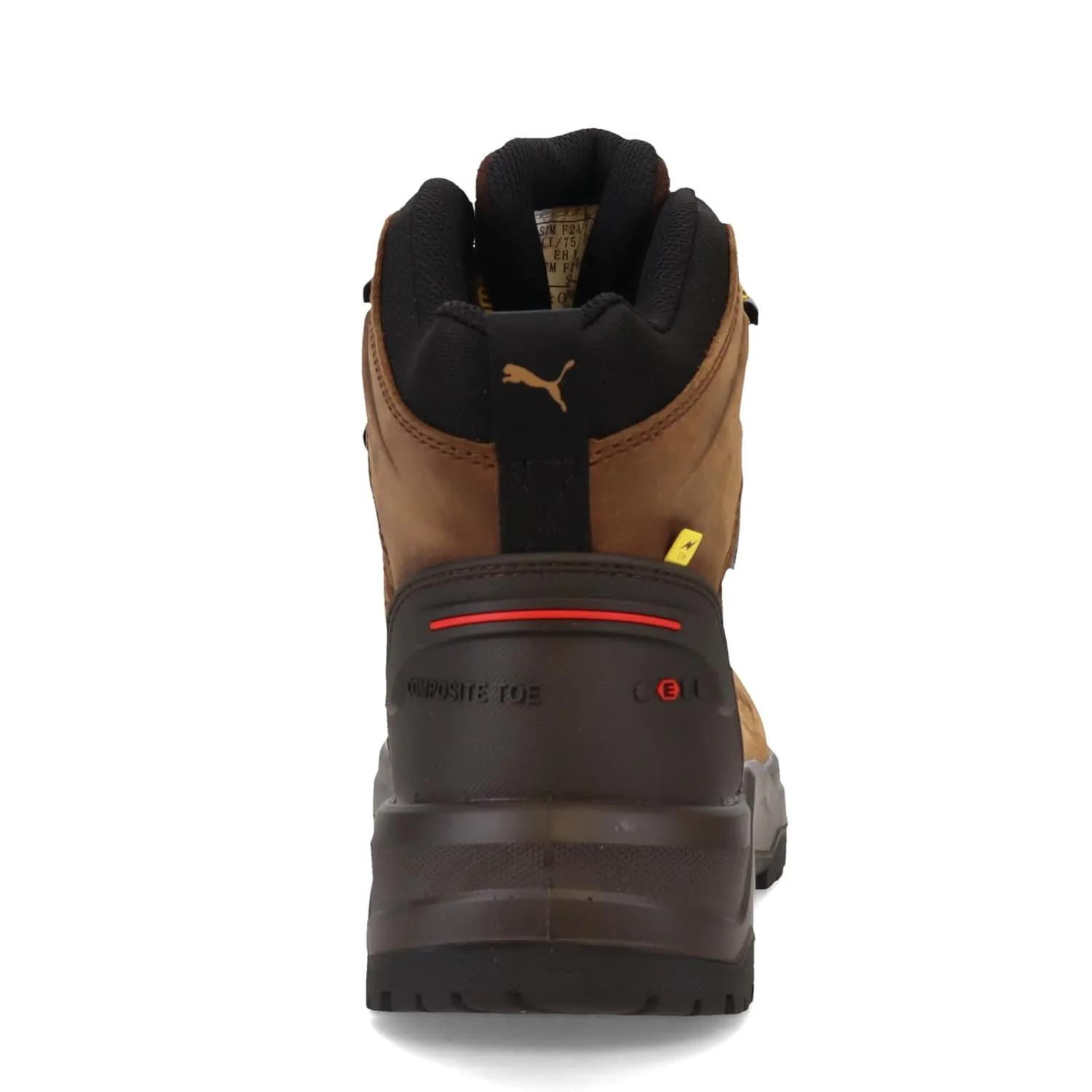PUMA Men's Iron 6" Composite Toe Industrial Boot, Brown, 8