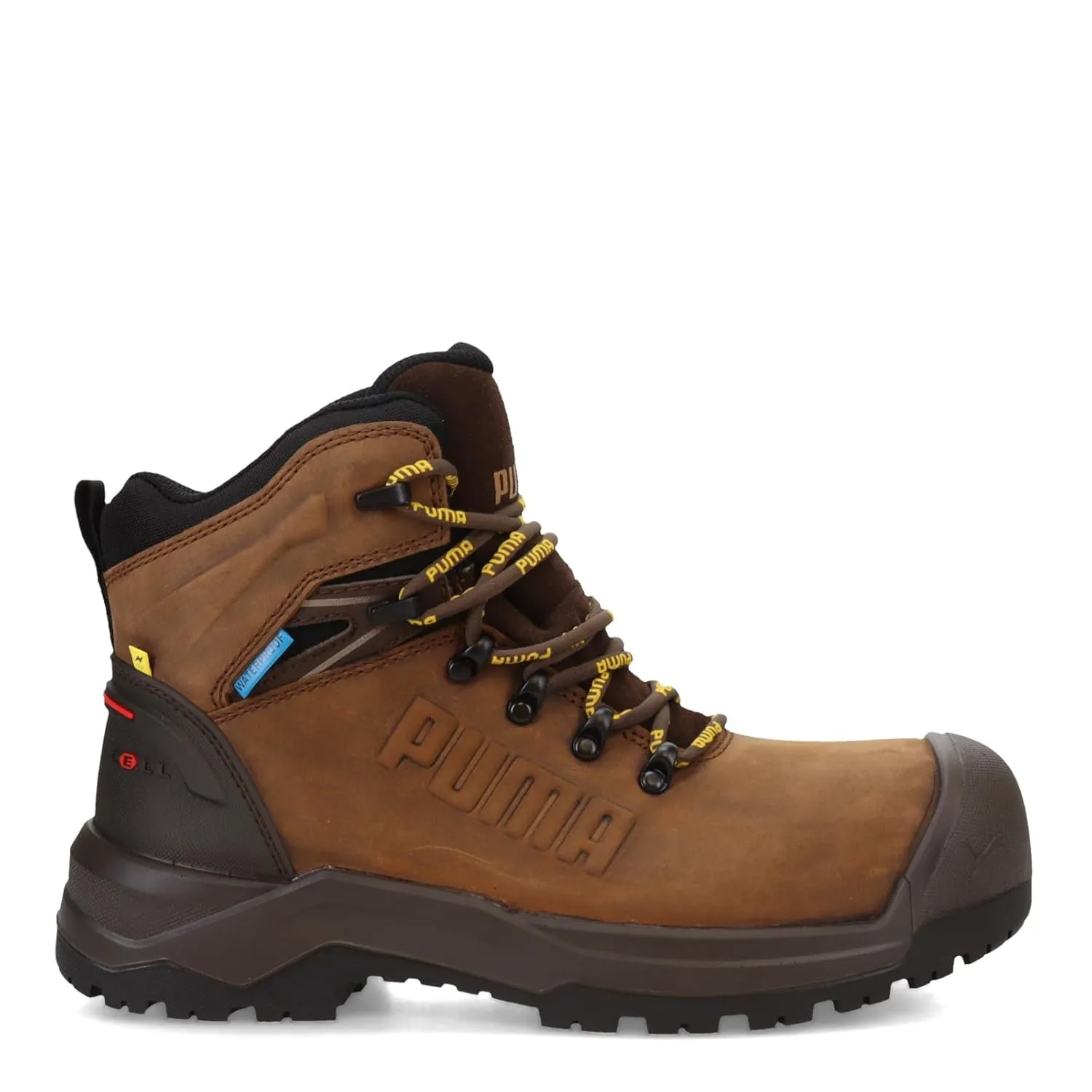 PUMA Men's Iron 6" Composite Toe Industrial Boot, Brown, 8