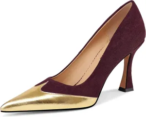 Pumps for Women Pointed Toe High Stiletto Heels Comfortable Elegant Dress Work Shoes