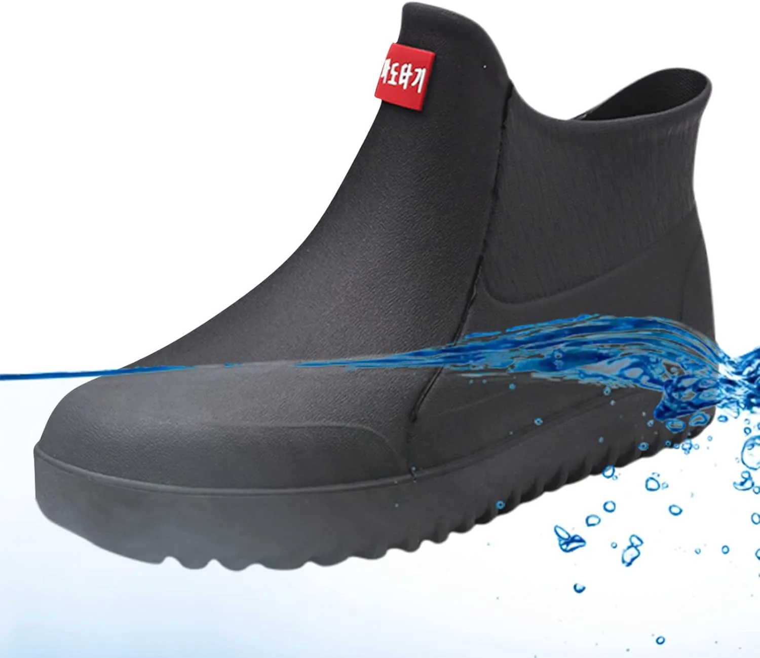 Rain Boots Women Comfortable Mens Grounded Footwear Ruffle Ankle Booties Barefoot Shoes Casual Fall Short Rain Boots for Women Waterproof Garden Shoes Chelsea Boots