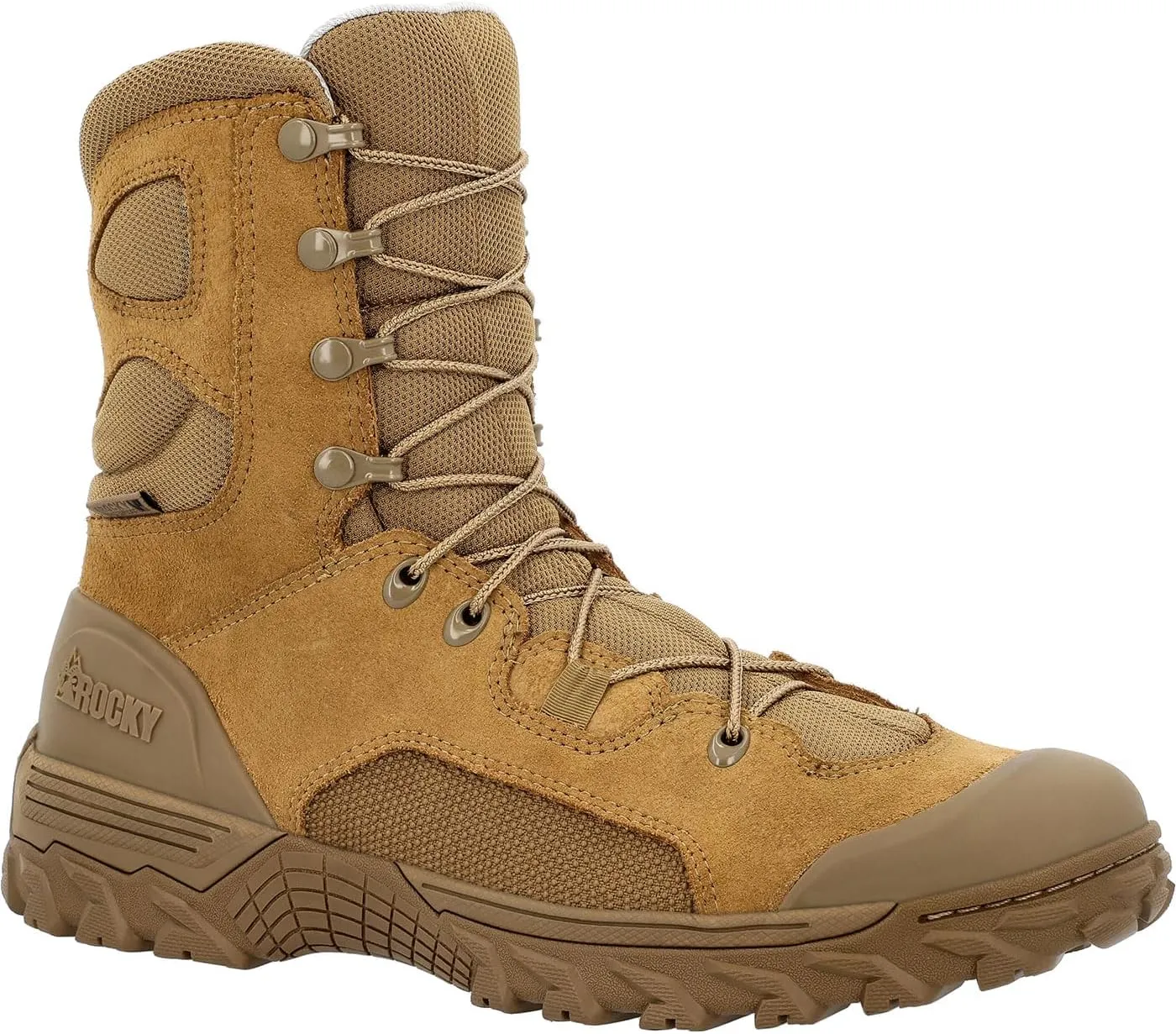 ROCKY Mountain Combat Waterproof Military Boot, Coyote Brown, Size 10(W)