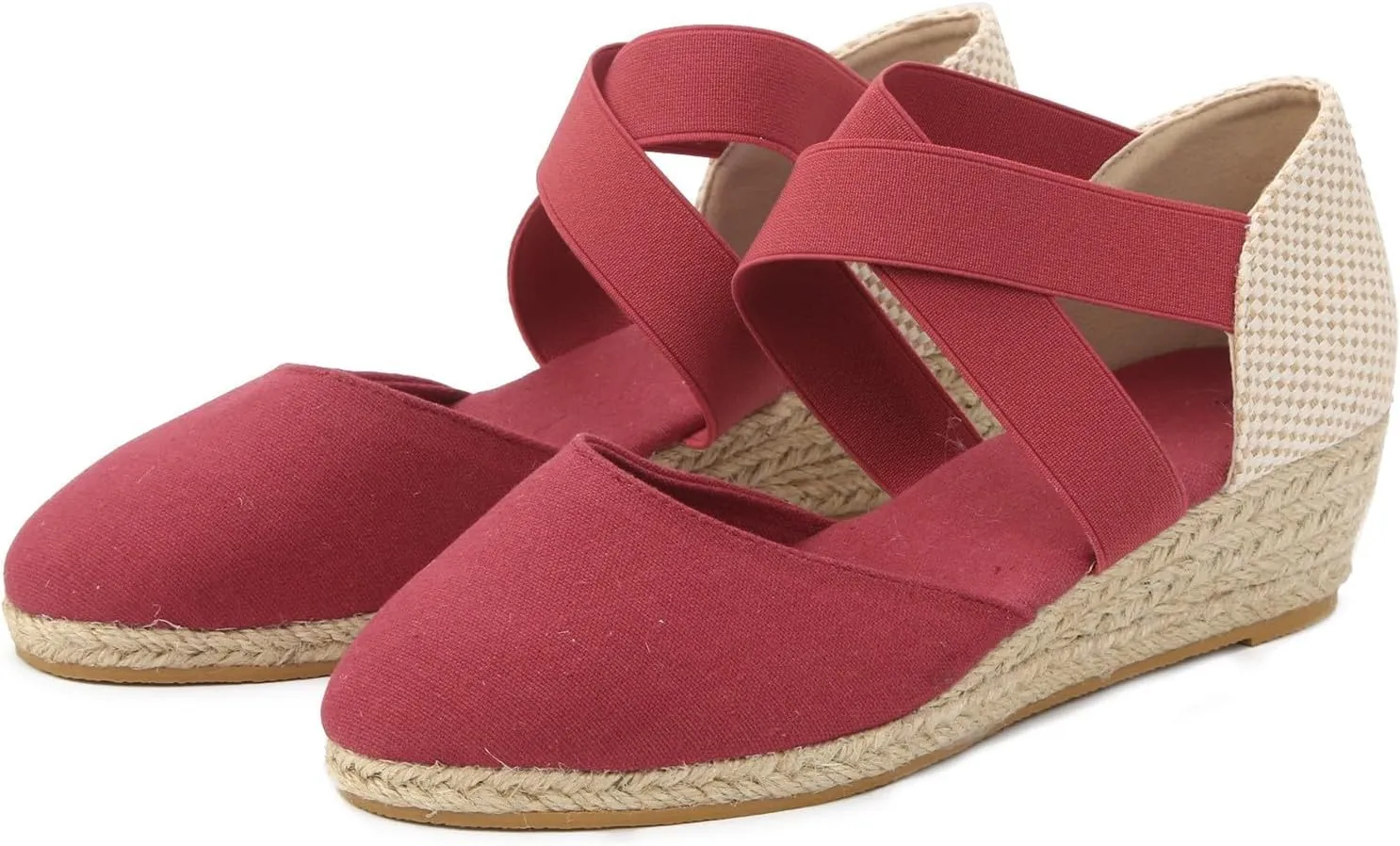 Roorsily Summer Versatile Sandals for Women Classic Slip On Thick High Heeled Sandals Casual Sandals Closed Toe Shoes